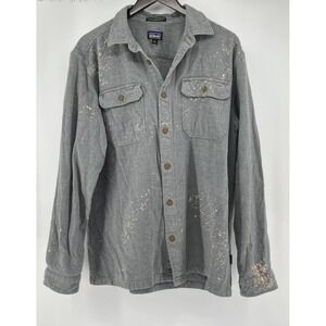 DOLLY PARTON Distressed Patagonia Flannel Shirt w/ Dolly Young Photo On Back